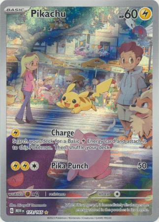 Scarlet & Violet 151 Singles : 173/165 - Pikachu -  Illustration Rare