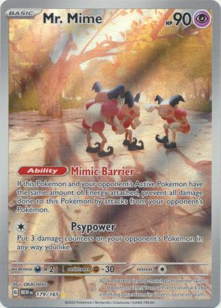 Scarlet & Violet 151 Singles : 179/165 - Mr. Mime - Illustration Rare