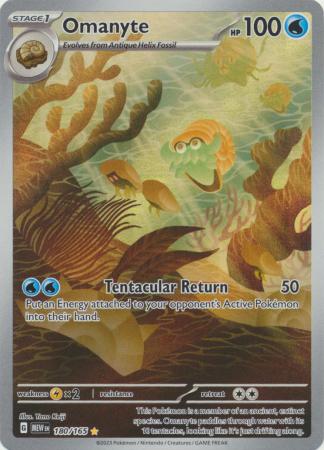 Scarlet & Violet 151 Singles : 180/165 - Omanyte - Illustration Rare