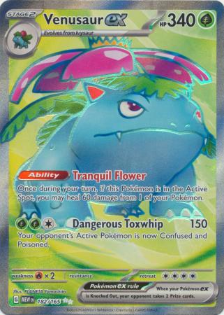 Scarlet & Violet 151 Singles :  182/165 - Venusaur ex -Full Art Secret Rare
