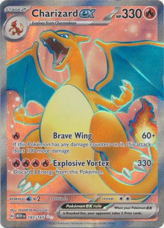 Scarlet & Violet 151 Singles : 183/165 - Charizard ex - Full Art Secret Rare