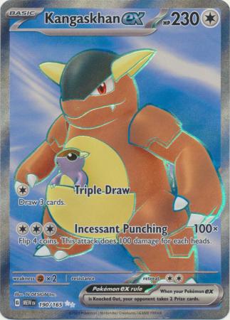 Scarlet & Violet 151 Singles : 190/165 - Kangaskhan ex -  Full Art Secret Rare