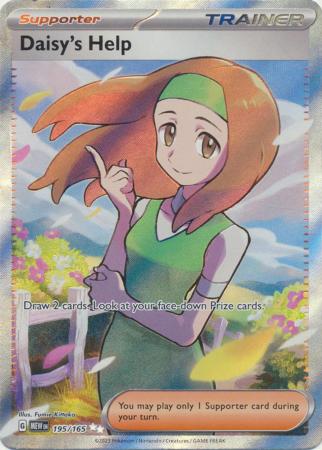 Scarlet & Violet 151 Singles :  195/165 - Daisy's Help -  Full Art Secret Rare
