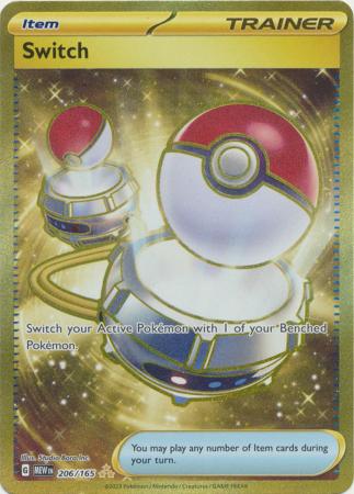 Scarlet & Violet 151 Singles : 206/165 -Switch -  Gold Secret Rare