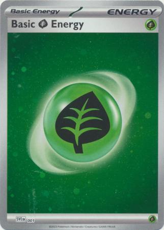 Scarlet & Violet 151 Singles : SVE001 -Basic Grass Energy - Galaxy Holo
