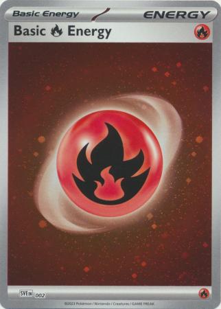 Scarlet & Violet 151 Singles : SVE002 - Basic Fire Energy - Galaxy Holo