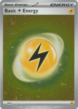 Scarlet & Violet 151 Singles : SVE004 - Basic Lightning Energy  - Galaxy Holo