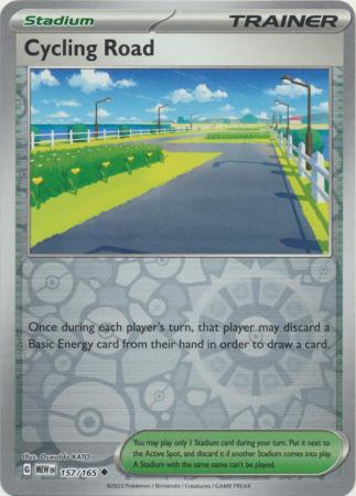 Scarlet & Violet 151 Reverse Holo Singles : 157/165 - Cycling Road -  Uncommon Reverse Holo