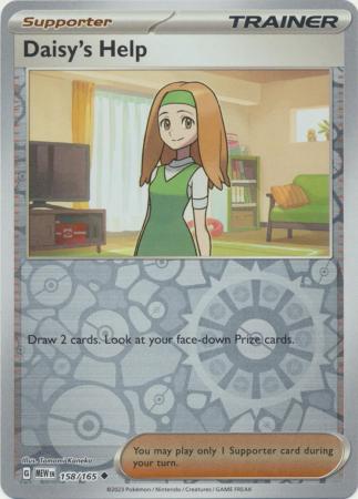 Scarlet & Violet 151 Reverse Holo Singles : 158/165 - Daisy's Help - Uncommon Reverse Holo