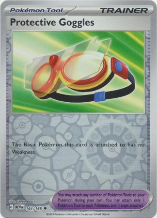 Scarlet & Violet 151 Reverse Holo Singles :  164/165 - Protective Goggles -  Uncommon Reverse Holo