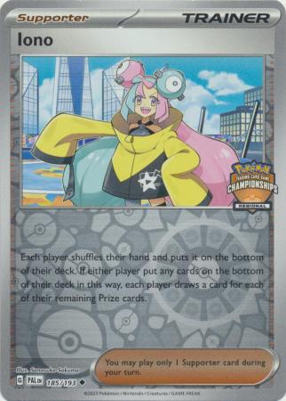 Scarlet & Violet: Paldea Evolved : 185/193 - Iono - Regional Championships Promo