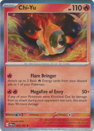 Scarlet & Violet Paradox Rift : 029/182 - Chi-Yu - Holo Rare