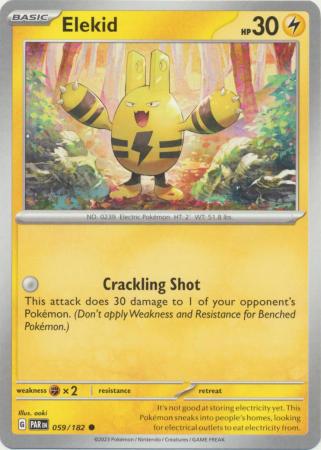 Scarlet & Violet Paradox Rift : 059/182 - Elekid - Common
