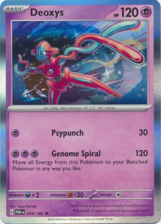 Scarlet & Violet Paradox Rift : 074/182 - Deoxys - Holo Rare