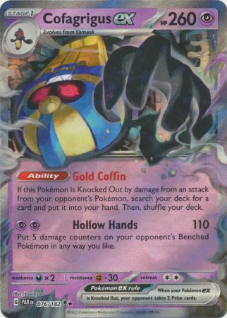 Scarlet & Violet Paradox Rift : 076/182 - Cofagrigus ex - Ultra Rare