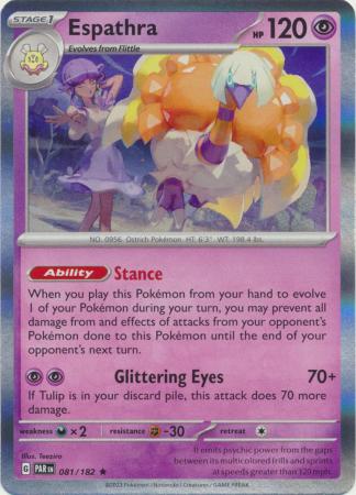 Scarlet & Violet Paradox Rift : 081/182 - Espathra - Holo Rare