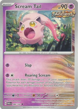 Scarlet & Violet Paradox Rift : 086/182 - Scream Tail - Uncommon