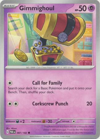 Scarlet & Violet Paradox Rift : 087/182 - Gimmighoul - Common