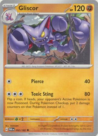 Scarlet & Violet Paradox Rift : 092/182 - Gliscor - Uncommon