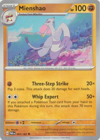 Scarlet & Violet Paradox Rift : 097/182 - Mienshao - Uncommon