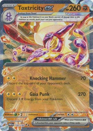 Scarlet & Violet Paradox Rift : 100/182 - Toxtricity ex - Ultra Rare