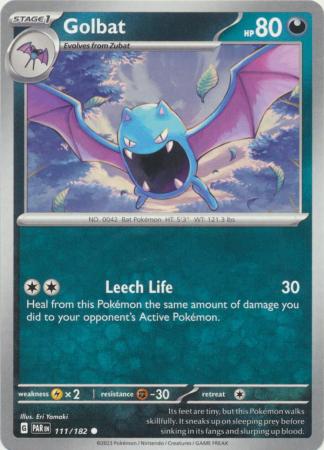 Scarlet & Violet Paradox Rift : 111/182 - Golbat - Common
