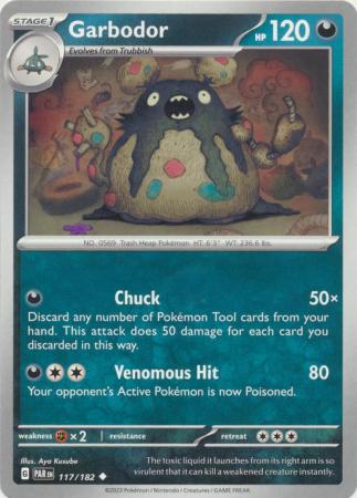 Scarlet & Violet Paradox Rift : 117/182 - Garbodor - Uncommon