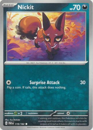 Scarlet & Violet Paradox Rift : 119/182 - Nickit - Common