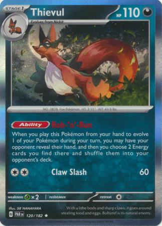 Scarlet & Violet Paradox Rift : 120/182 - Thievul - Holo Rare