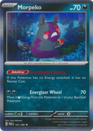 Scarlet & Violet Paradox Rift : 121/182 - Morpeko - Holo Rare