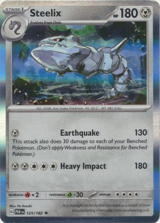 Scarlet & Violet Paradox Rift : 125/182 - Steelix - Holo Rare