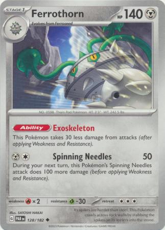 Scarlet & Violet Paradox Rift : 128/182 - Ferrothorn - Uncommon