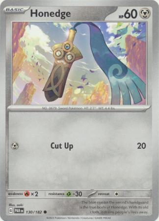 Scarlet & Violet Paradox Rift : 130/182 - Honedge - Common