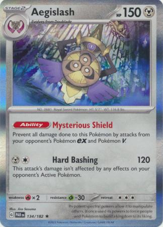 Scarlet & Violet Paradox Rift : 134/182 - Aegislash - Holo Rare