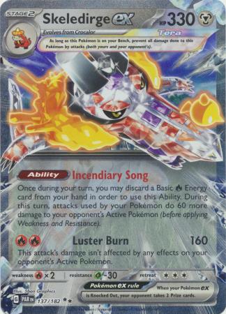 Scarlet & Violet Paradox Rift : 137/182 - Skeledirge ex - Ultra Rare