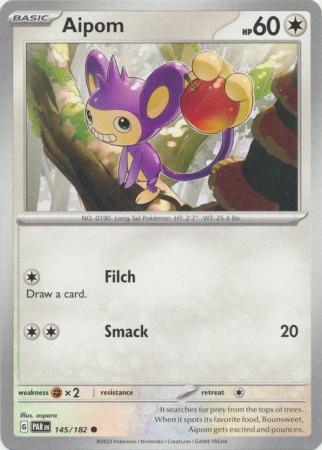 Scarlet & Violet Paradox Rift : 145/182 - Aipom - Common