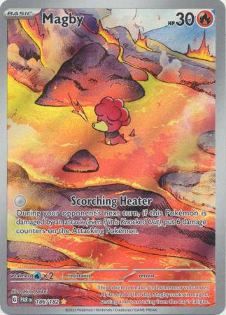 Scarlet & Violet Paradox Rift : 186/182  - Magby- Illustration Rare