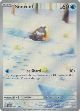 Scarlet & Violet Paradox Rift : 188/182 - Snorunt - Illustration Rare