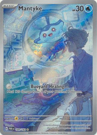 Scarlet & Violet Paradox Rift : 189/182 - Mantyke - Illustration Rare