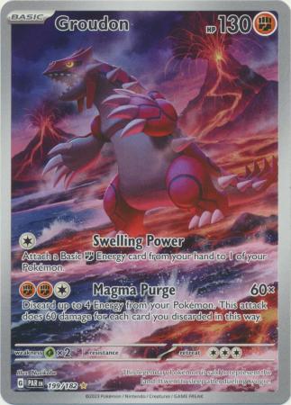 Scarlet & Violet Paradox Rift : 199/182 - Groudon - Illustration Rare