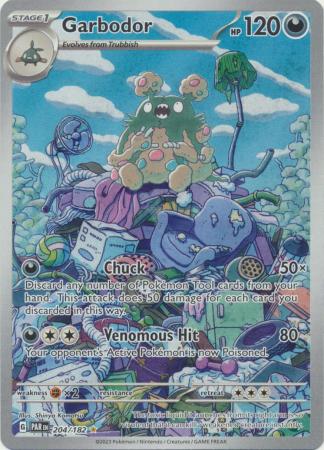 Scarlet & Violet Paradox Rift : 204/182 - Garbodor - Illustration Rare