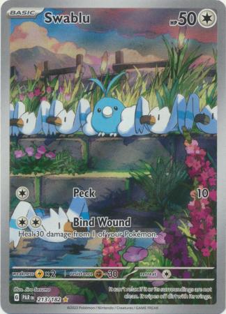 Scarlet & Violet Paradox Rift : 213/182 - Swablu - Illustration Rare