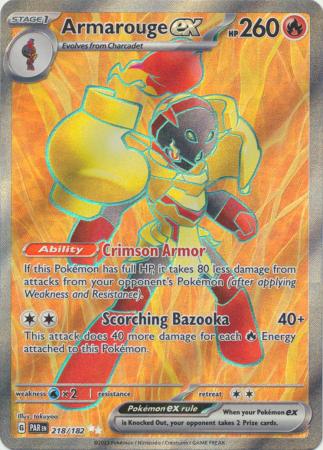 Scarlet & Violet Paradox Rift : 218/182 - Armarouge ex - Full Art Secret Rare