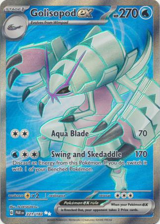 Scarlet & Violet Paradox Rift : 221/182 - Golisopod ex - Full Art Secret Rare