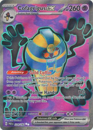 Scarlet & Violet Paradox Rift : 224/182 - Cofagrigus ex - Full Art Secret Rare