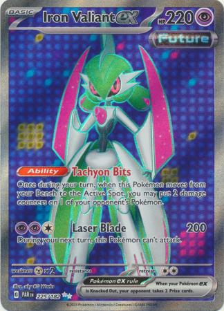 Scarlet & Violet Paradox Rift : 225/182 - Iron Valiant ex - Full Art Secret Rare