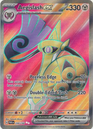 Scarlet & Violet Paradox Rift : 230/182 - Aegislash ex - Full Art Secret Rare