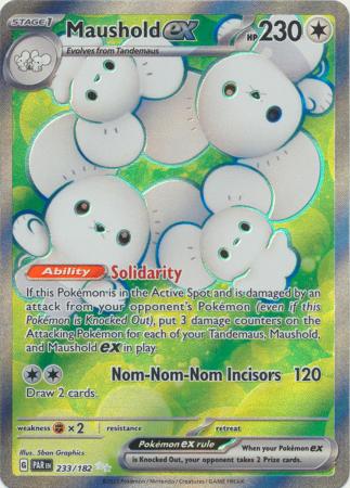 Scarlet & Violet Paradox Rift : 233/182 - Maushold ex - Full Art Secret Rare