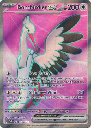 Scarlet & Violet Paradox Rift : 234/182 - Bombirdier ex - Full Art Secret Rare