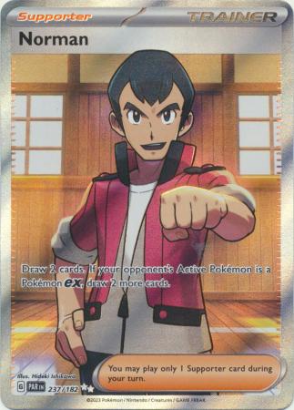 Scarlet & Violet Paradox Rift : 237/182 - Norman - Full Art Secret Rare